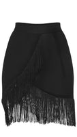 Black Tassel Beach Skirt